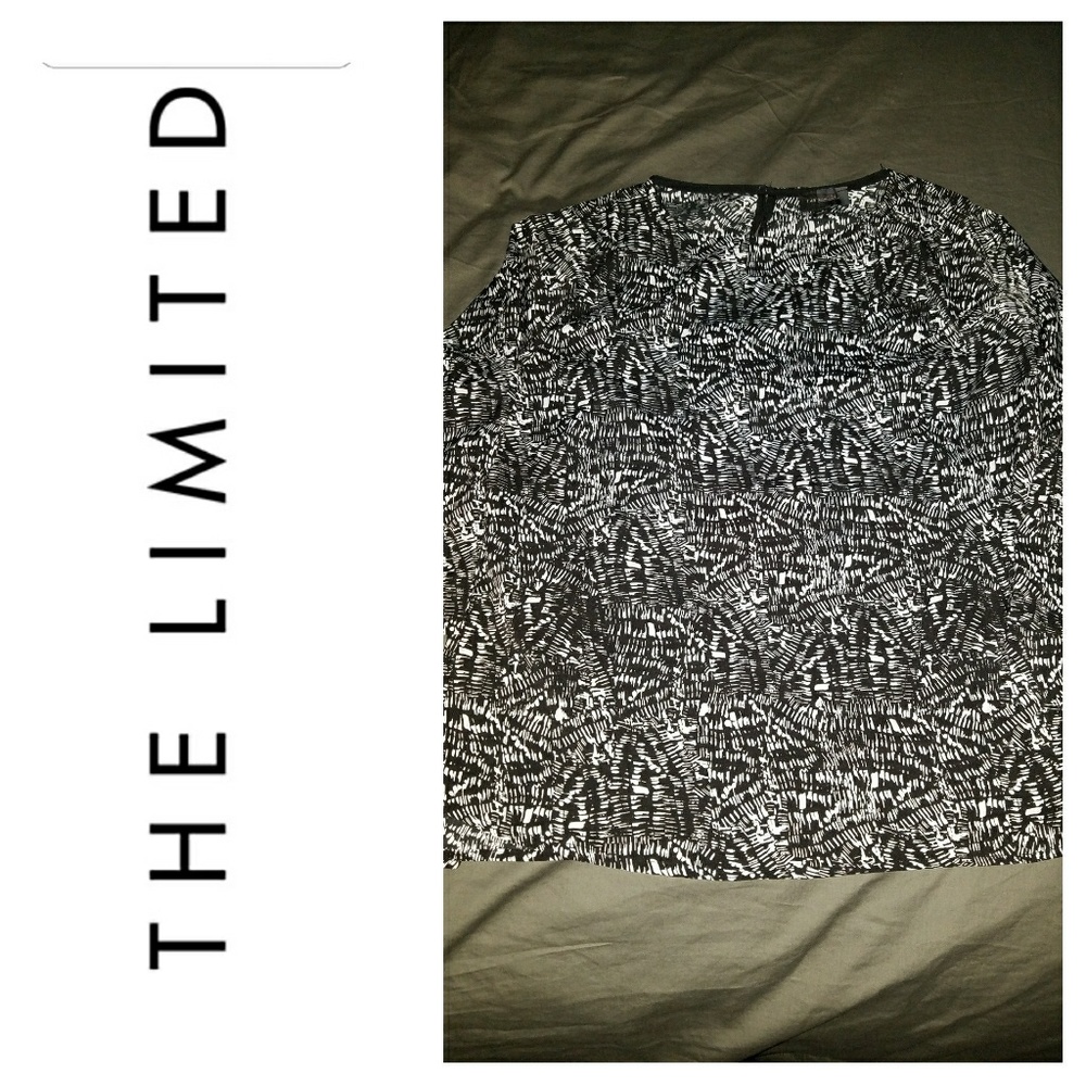 NWOT Sz Small The Limited Abstract print top
